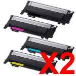 2 Lots of 4 Pack Compatible Samsung SL-C430 SL-C480 Toner Cartridge Set SU371A SU113A ST979A SU247A SU457A