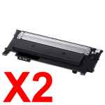2 x Compatible Samsung SL-C430 SL-C480 Black Toner Cartridge CLT-K404S SU113A