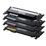 4 Pack Compatible Samsung CLP-360 CLP-365 CLX-3300 CLX-3305 Toner Cartridge Set SU377A SU120A ST986A SU254A SU464A