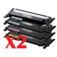 2 Lots of 4 Pack Compatible Samsung CLP-360 CLP-365 CLX-3300 CLX-3305 Toner Cartridge Set SU377A SU120A ST986A SU254A SU464A