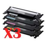 3 Lots of 4 Pack Compatible Samsung CLP-360 CLP-365 CLX-3300 CLX-3305 Toner Cartridge Set SU377A SU120A ST986A SU254A SU464A