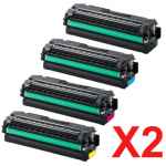 2 Lots of 4 Pack Compatible Samsung SL-C3010 SL-C3060 Toner Cartridge Set SU149A SU016A SU283A SU493A