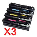 3 Lots of 4 Pack Compatible Samsung CLP-680 CLX-6260 Toner Cartridge Set High Yield SU173A SU040A SU307A SU517A