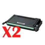 2 x Compatible Samsung CLP-620 CLP-670 CLX-6220 CLX-6250 Black Toner Cartridge CLT-K508L SU191A
