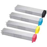 4 Pack Compatible Samsung CLX-9250 CLX-9252 CLX-9350 CLX-9352 Toner Cartridge Set