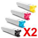 2 Lots of 4 Pack Compatible Samsung CLX-8640ND CLX-8650ND Toner Cartridge Set SU228A SU094A SU360A SU571A