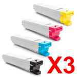 3 Lots of 4 Pack Compatible Samsung CLX-8640ND CLX-8650ND Toner Cartridge Set SU228A SU094A SU360A SU571A