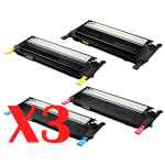 3 Lots of 4 Pack Compatible Samsung CLP-310 CLP-315 CLX-3170 CLX-3175 Toner Cartridge Set SU396A