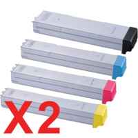 2 Lots of 4 Pack Compatible Samsung CLX-8380 CLX-8380ND Toner Cartridge Set