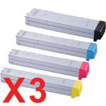 3 Lots of 4 Pack Compatible Samsung CLX-8380 CLX-8380ND Toner Cartridge Set