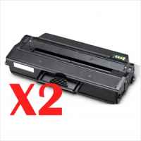 2 x Compatible Samsung ML-2950 ML-2955 SCX-4729 Toner Cartridge High Yield MLT-D103L SU718A