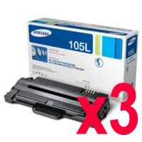 3 x Genuine Samsung ML-2540 ML-2580 ML-2545 SCX-4623 Toner Cartridge High Yield MLT-D105L SU768A