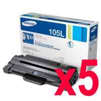 5 x Genuine Samsung ML-2540 ML-2580 ML-2545 SCX-4623 Toner Cartridge High Yield MLT-D105L SU768A