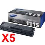 5 x Genuine Samsung SL-M2020 SL-M2020W SL-M2070 SL-M2070FW Toner Cartridge MLT-D111S SU812A