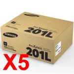 5 x Genuine Samsung SL-M4030 SL-M4080 Toner Cartridge High Yield MLT-D201L SU871A