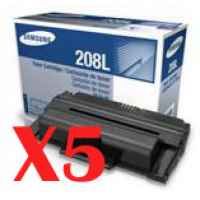 5 x Genuine Samsung SCX-5635 SCX-5835 Toner Cartridge MLT-D208L SU989A