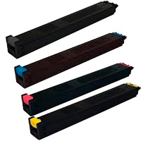 4 Pack Compatible Sharp MX27GTBA MX27GTCA MX27GTMA MX27GTYA Toner Cartridge Set