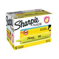 Sharpie FluoXL Hiliter Yellow Box of 12