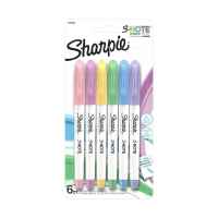 Sharpie S-Note Markers Pastel Pack of 6