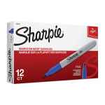 Sharpie Fine Point Permanent Marker Blue Box of 12