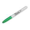 Sharpie Permanent Marker Fine Point Green Box of 12