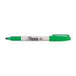 Sharpie Permanent Marker Fine Point Green UPC Box of 12