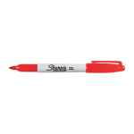 Sharpie Permanent Marker Fine Point Red Box of 12