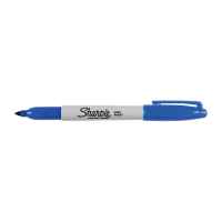 Sharpie Permanent Marker Fine Point Bluee Box of 12