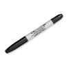 Sharpie Twin Tip Permanent Marker Black Box of 12