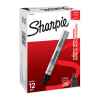 Sharpie Metal Permanent Marker Chisel Tip Black Box of 12