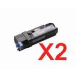 2 x Compatible Fuji Xerox DocuPrint C1110 Black Toner Cartridge CT201114