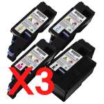 3 Lots of 4 Pack Compatible Fuji Xerox DocuPrint CP105B CP205 CP205W CM205B CM205FW Toner Cartridge Set