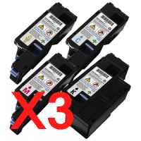 3 Lots of 4 Pack Compatible Fuji Xerox DocuPrint CP105B CP205 CP205W CM205B CM205FW Toner Cartridge Set