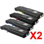 2 Lots of 4 Pack Compatible Fuji Xerox DocuPrint CP405d CM405df Toner Cartridge Set