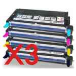 3 Lots of 4 Pack Compatible Fuji Xerox DocuPrint C2200 C3300DX C3300 Toner Cartridge Set High Yield