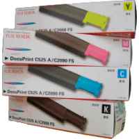 4 Pack Genuine Fuji Xerox DocuPrint C525A Toner Cartridge Set