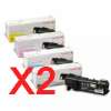 2 Lots of 4 Pack Genuine Fuji Xerox DocuPrint C1190 C1190FS Toner Cartridge Set