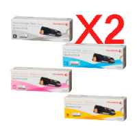 2 Lots of 4 Pack Genuine Fuji Xerox DocuPrint C2120 Toner Cartridge Set