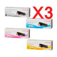 3 Lots of 4 Pack Genuine Fuji Xerox DocuPrint C2120 Toner Cartridge Set