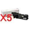 5 x Genuine Fuji Xerox DocuPrint C2120 Black Toner Cartridge CT201303