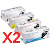 2 Lots of 4 Pack Genuine Fuji Xerox DocuPrint CP105B CP205 CP205W CM205B CM205FW Toner Cartridge Set