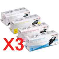 3 Lots of 4 Pack Genuine Fuji Xerox DocuPrint CP105B CP205 CP205W CM205B CM205FW Toner Cartridge Set