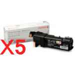 5 x Genuine Fuji Xerox DocuPrint CP305D CM305D CM305DF Black Toner Cartridge CT201632