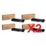 2 Lots of 4 Pack Genuine Fuji Xerox DocuPrint CP405d CM405df Toner Cartridge Set