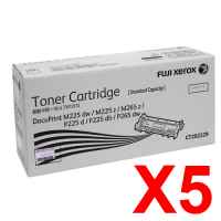 5 x Genuine Fuji Xerox DocuPrint P225d P265dw M225z M265dw Toner Cartridge Standard Yield CT202329