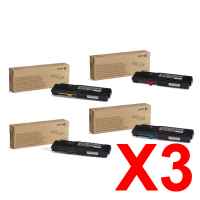 3 Lots of 4 Pack Genuine Fuji Xerox DocuPrint CM415 CM415AP Toner Cartridge Set