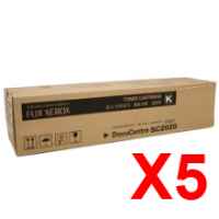 5 x Genuine Fuji Xerox DocuCentre SC2020 SC2020nw Black Toner Cartridge Extra High Yield CT202396