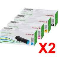 2 Lots of 4 Pack Genuine Fuji Xerox DocuPrint CP315dw CM315z Toner Cartridge Set