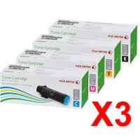 3 Lots of 4 Pack Genuine Fuji Xerox DocuPrint CP315dw CM315z Toner Cartridge Set