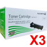 3 x Genuine Fuji Xerox DocuPrint P275dw M275z P285dw M285z Toner Cartridge Standard Yield CT202877